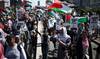 Pro-Palestine demonstrators mark Nakba anniversary with rally in London