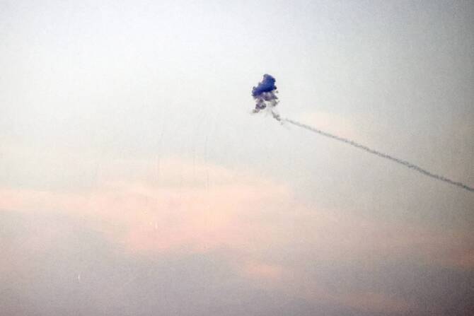 Israel army says 2 projectiles launched from Gaza after air raid sirens sound