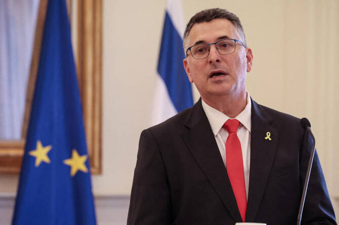 Israeli Foreign Minister Gideon Saar claimed that European governments were inciting hatred against his country. (File/AFP)