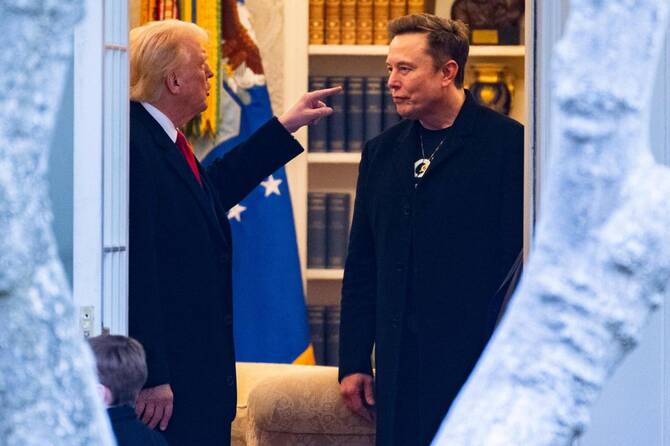Trump threatens Musk’s government deals as feud explodes over tax-cut bill