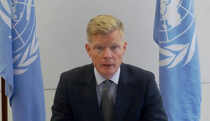 The UN’s special envoy for Yemen, Hans Grundberg. (@OSE_Yemen)